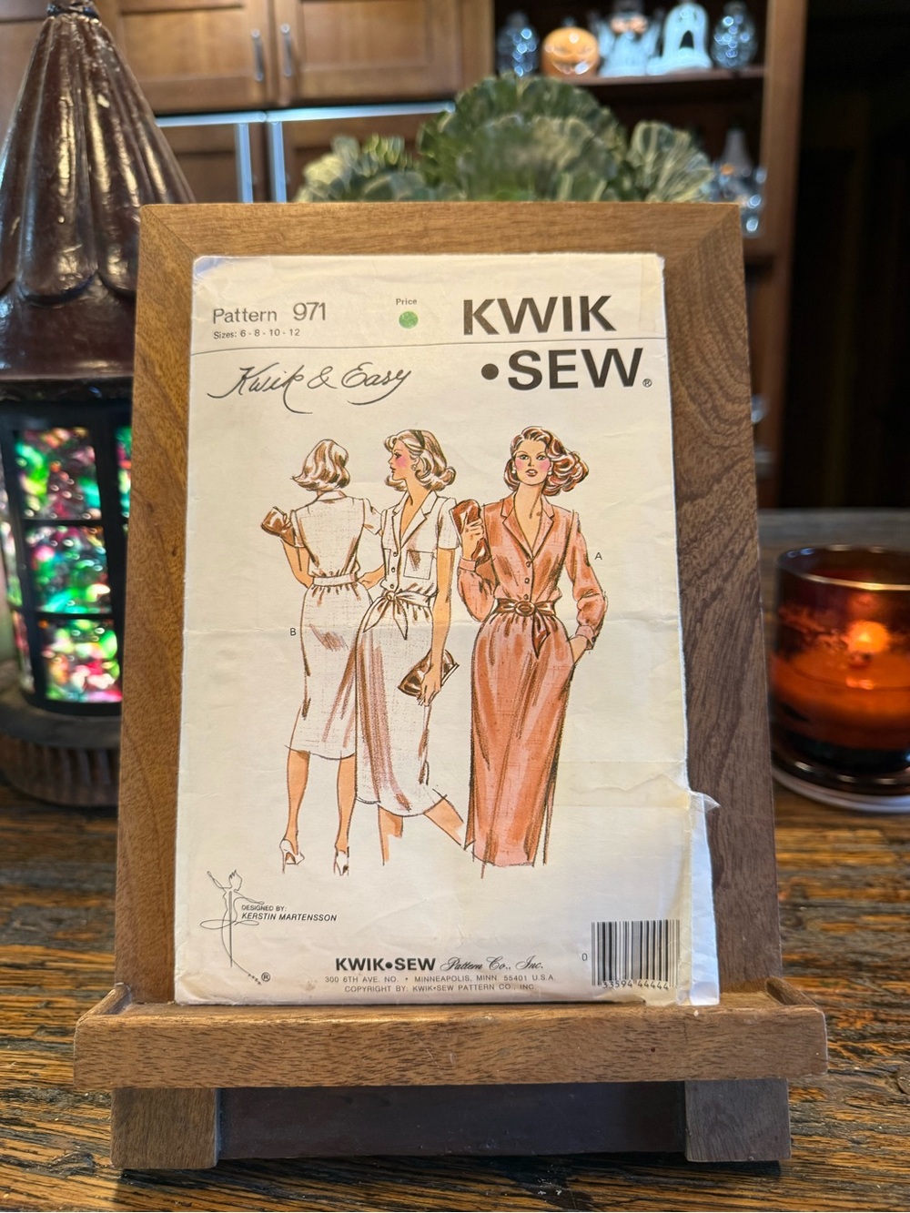 Kwik Sew 971 Vintage Look Dress Pattern Size 6 ~ 12 Kersten Martensson Women’s